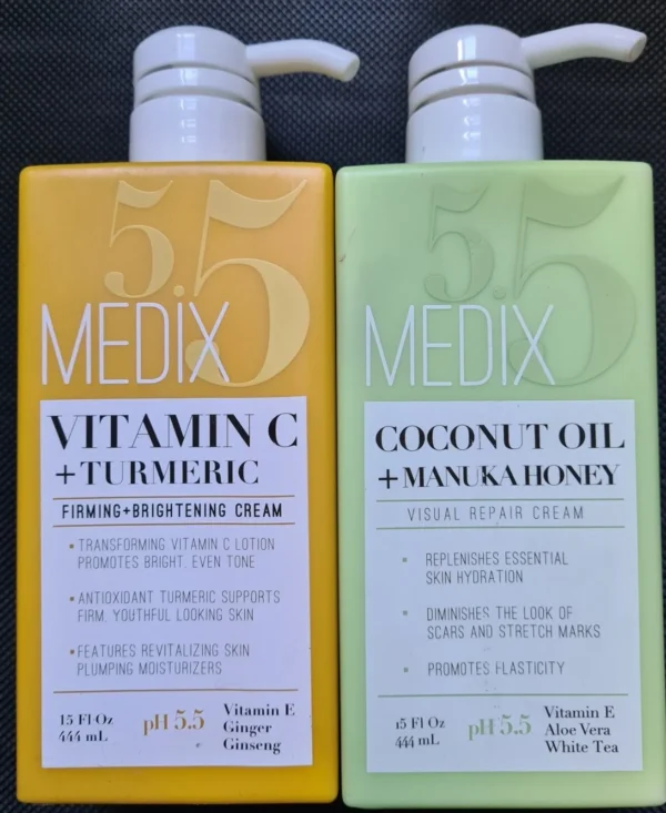 Medix 5.5 Vitamin C+Tumeric / Coconut Oil+Manuka Honey / Retinol Lotion 444M